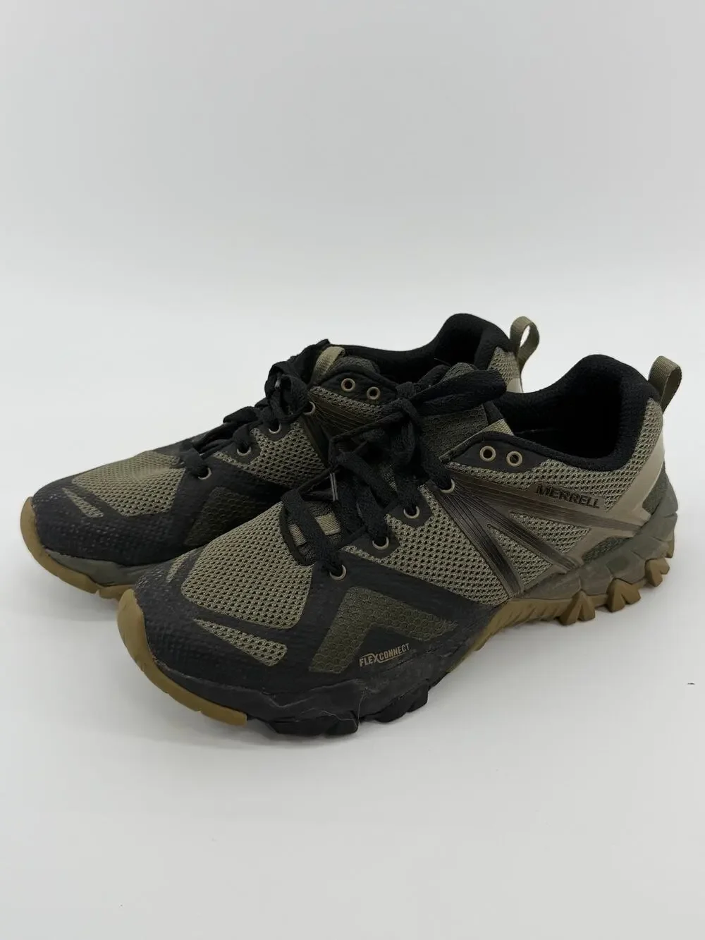 Green hiking shoes, Merrell MQM Flex (8.5)